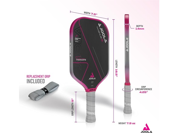 JOOLA Tyson McGuffin Magnus 3 14mm Pickleball Paddle