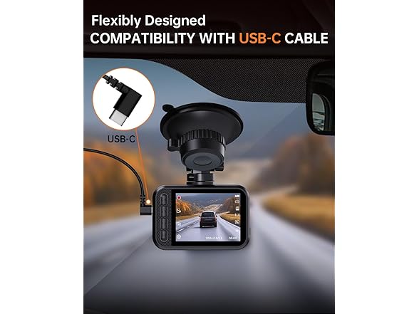 E-YEEGER 2.5K HDR Dual Dash Cam