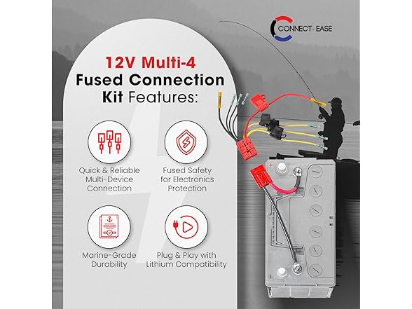 12V Multi-4 Fused Connection Kit