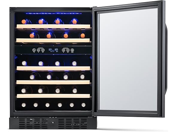 Newair Built-in Dual Zone Wine Fridge - 46 Bottles