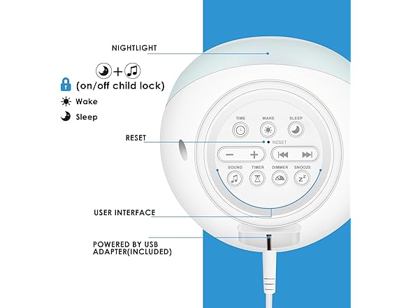 DINVEL Kids Ok to Wake clock