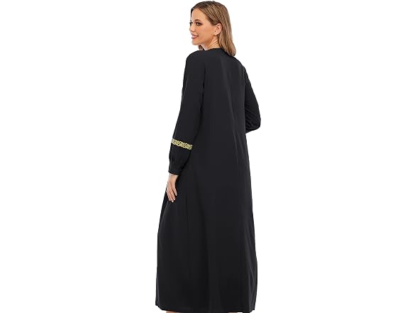 Abetteric Women (XL) Long Sleeve Ethnic Zip Hijabs
