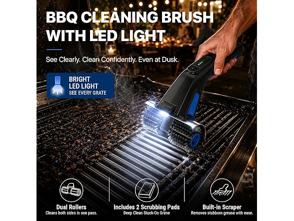 Cordless Electric Grill Brush Cleaner