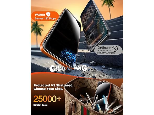 ruwa Screen Protector for iPhone 17 Pro