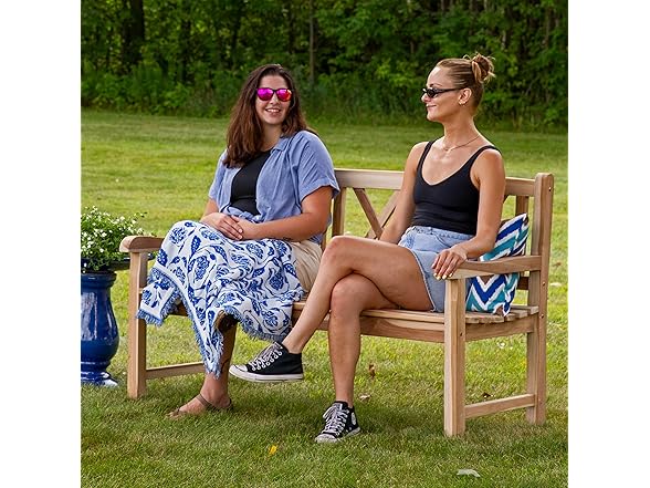 Sunnydaze 2-Person Outdoor Bench
