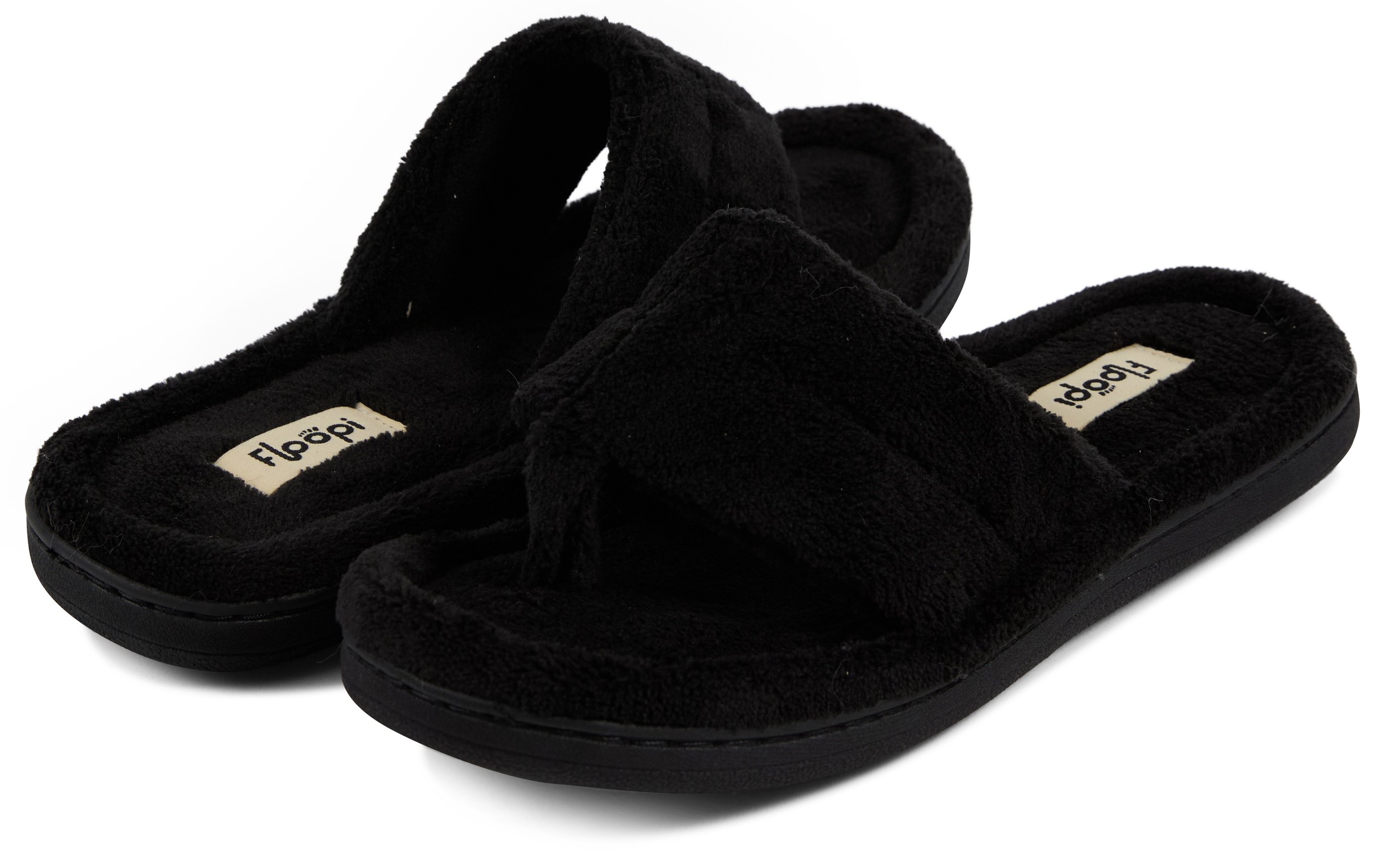 Floopi Womens French Terry Thong Slipper - Gallery 10
