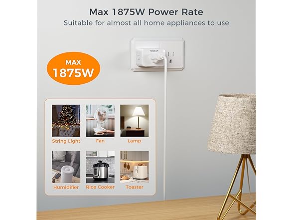 TESSAN Remote Controlled Outlet
