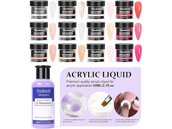 DouborQ Acrylic Nail Art Kit with Drill