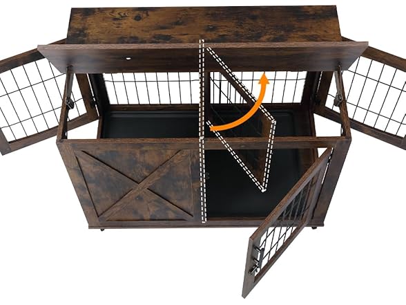Knowfunn 39" Dog Crate End Table