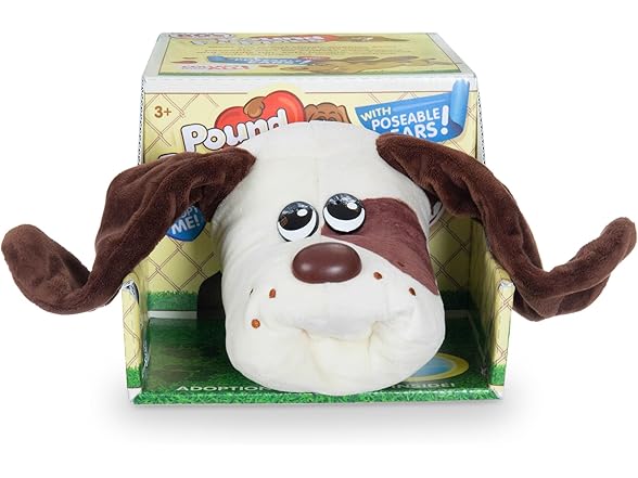 POUND PUPPIES Cream with Medium Brown Spots Plush Toy