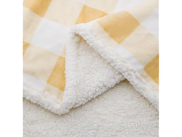 BEAUTEX Sherpa Fleece Blanket Twin Size