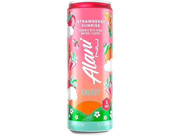 12PK Alani Nu STRAWBERRY SUNRISE Sugar Free