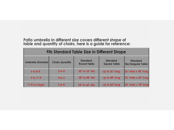 Yescom 10‘ 8 Rib Patio Umbrella Market Crank Tilt