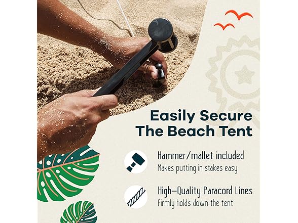 Beach Canopy Tent UPF50+ Jungala Print