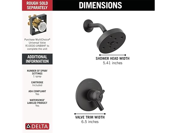 Delta Faucet Trinsic 17 Series Shower Trim Kit