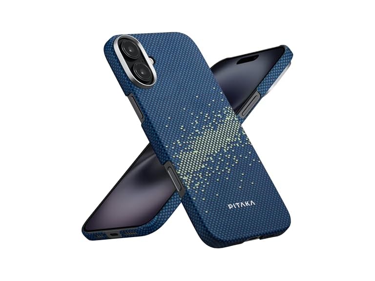 Pitaka KI1602MYG Case for iPhone 16 Plus with Magsafe Bl