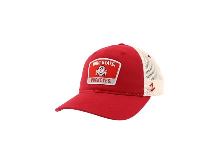 ZHATS Standard NCAA Officially Licensed Hat University Patch Switchback  Stone, ,Ohio State Buckeyes