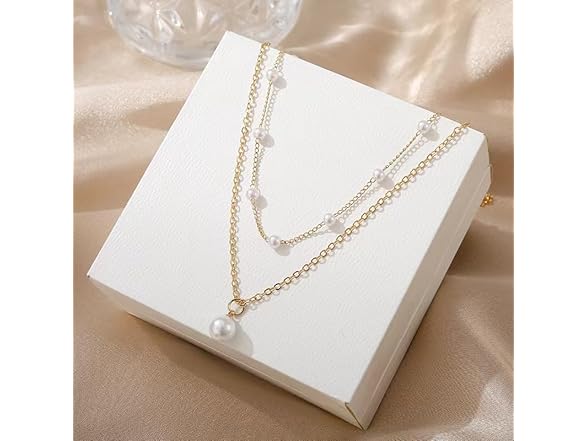 Matripop Gold Pearl Necklace 14K Gold Plated