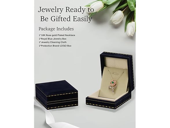 LAVALE Flower Birthstone Necklace