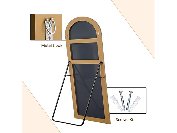 NeuType Arched Full Length Mirror, 71"x28"