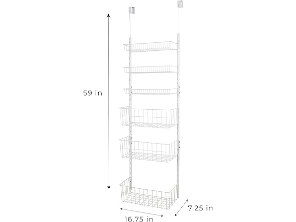 Smart Design Over The Door Pantry Organizer