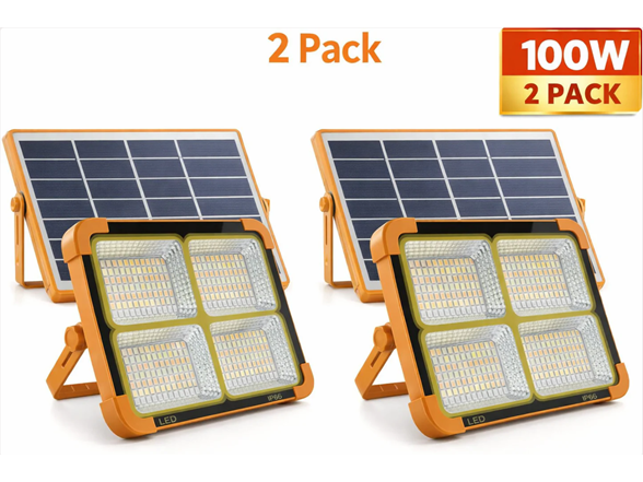 Hakol BH-1033-2 PACK Portable LED Solar Light 100W