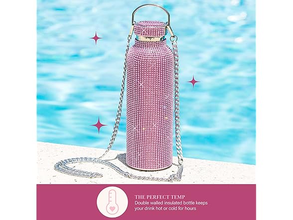 Paris Hilton Diamond Bling Water Bottle 
