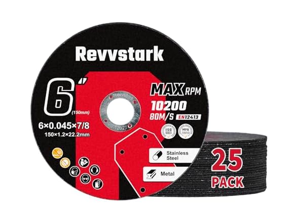 Revvstark Revvstark 25 Pack 6" Industrial Grade C