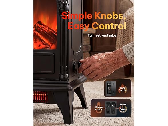 Silonn 22" Electric Fireplace Heater