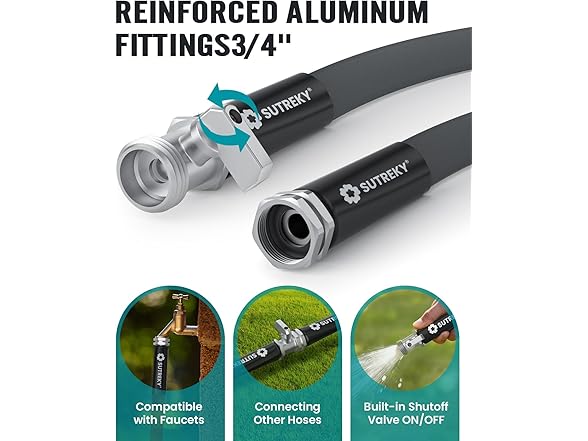 SUTREKY Garden Hose | 50ft – Ultra-Light