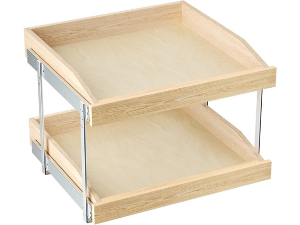 LOVMOR 2 Tier Soft Close Pull Slide Out Cabinet Organizer