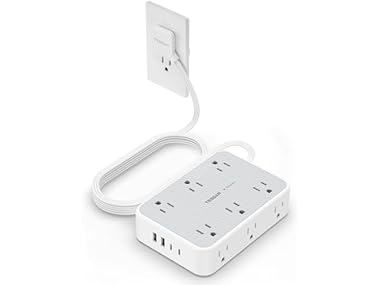 $24.99, Was $31.99, 21% Off! TESSAN 15ft Cord Power Strip (12 Outlets, 4 USB) dealfomo