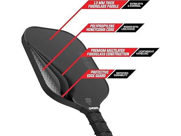 GoSports GS1 Pickleball Paddles Set of 4
