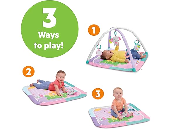 Bright Starts Wild Wiggles Sweet Safari Foldable Mat