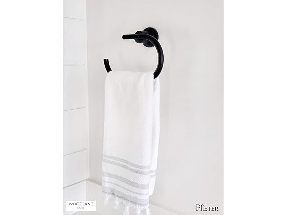 Pfister BRB-NC1B Contempra Towel Ring Matte Black