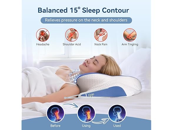 Paxato Cervical Neck Pillow for Sleeping