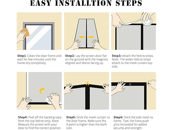 TGMALL Fiberglass Magnetic Screen