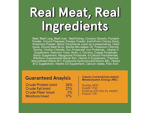 TRMC Real Meat Air Dried Dog Food w/Real Beef