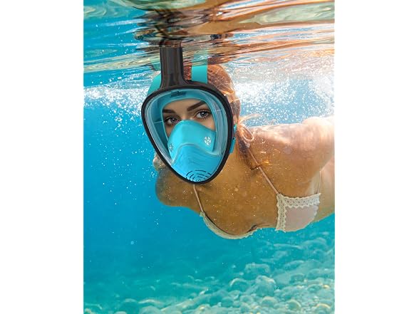 QingSong Full Face Snorkel Mask