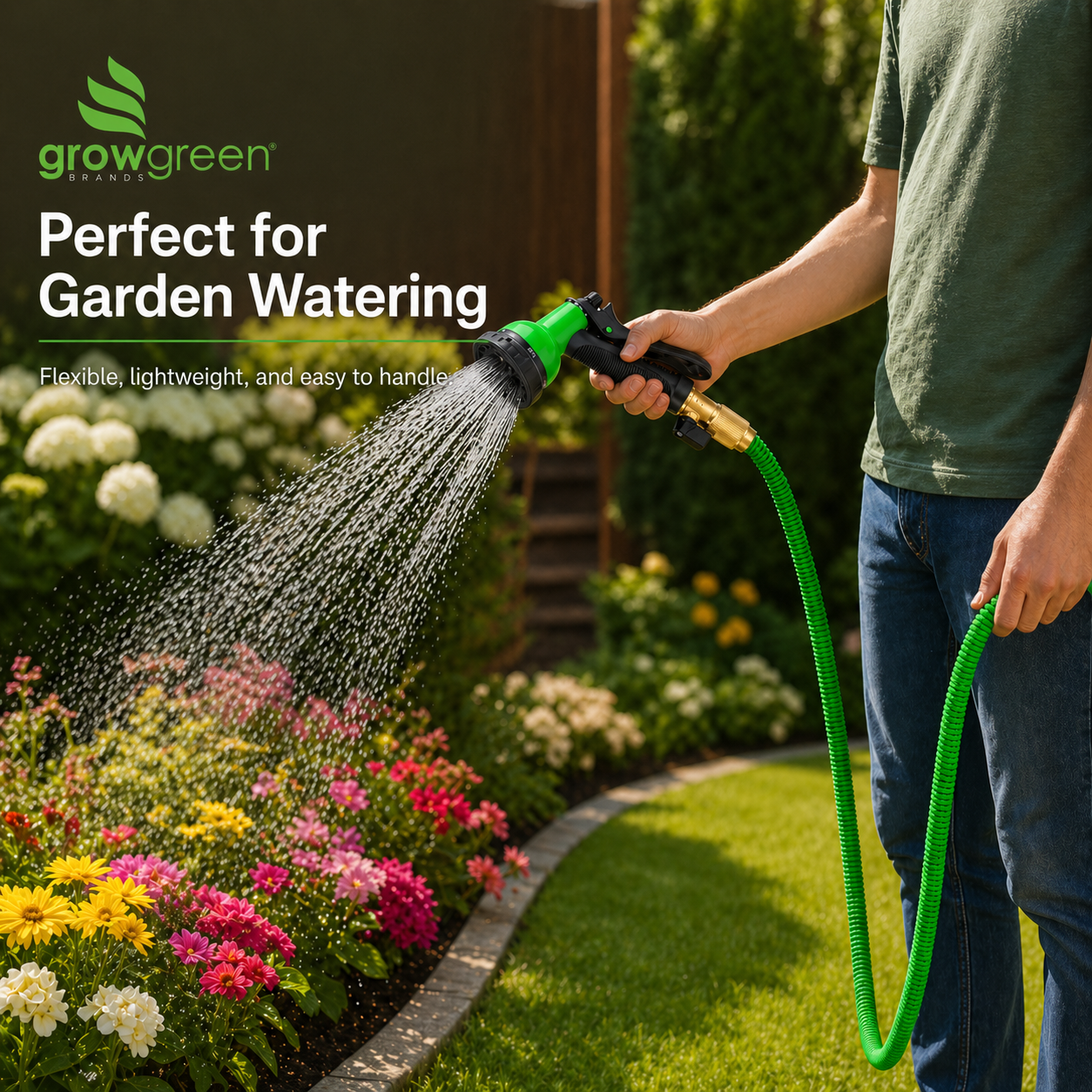 GrowGreen Expandable Garden Hose 50ft - Gallery 8