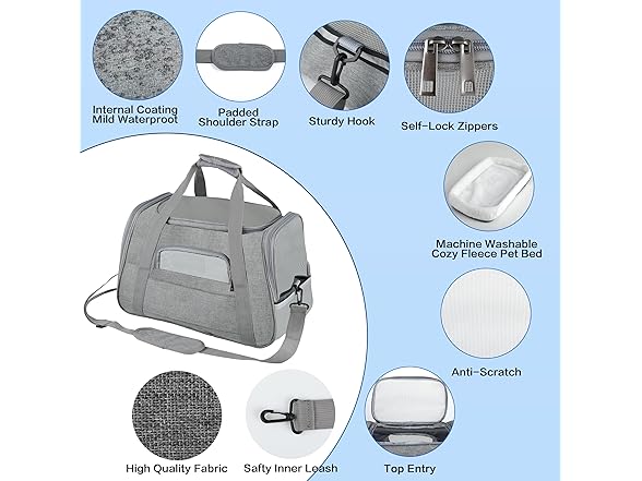 FluffyDream Soft Pet Travel Carrier