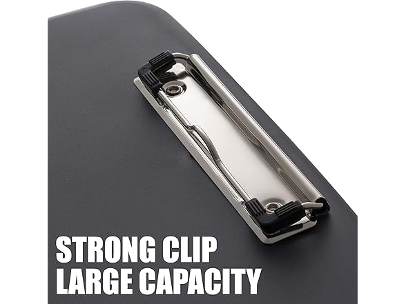 Officemate Slim Clipboard Storage Box, Charcoal