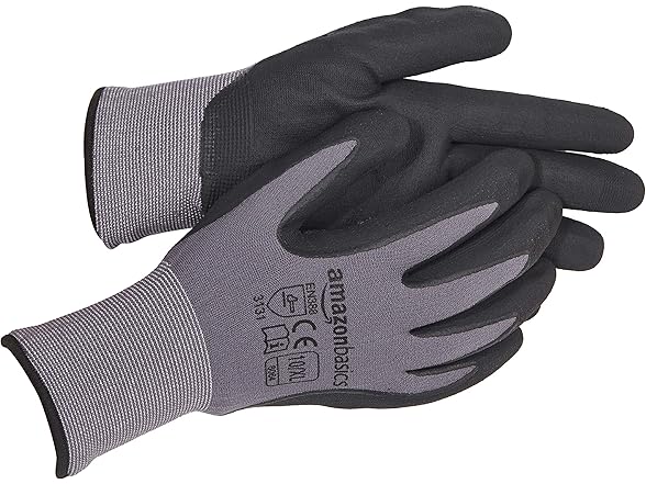 Amazon Basics Nitrile Work Gloves XL 12pr