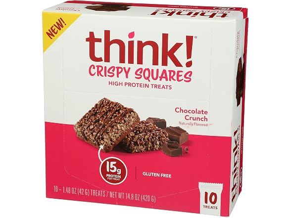 Think! Chocolate Crunch Crispy Square 10ct, 1.48 OZ