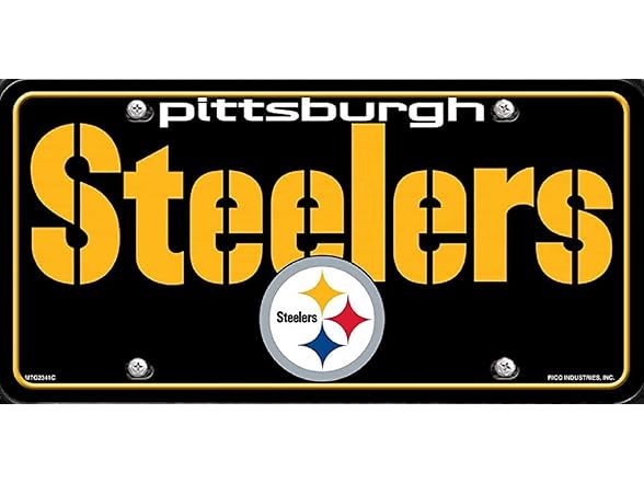 Pittsburgh Steelers Wordmark Auto Tag