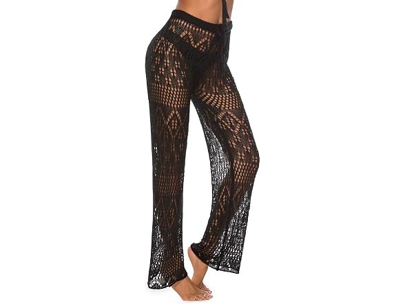 Kistore Women (XL) Crochet Coverup Pants Up Pants