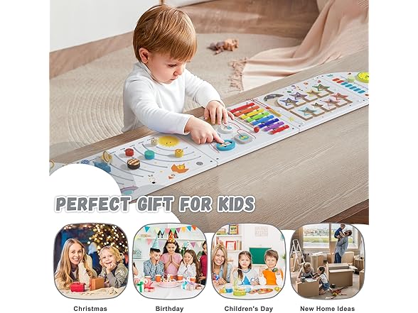 Nigwet Rocket Sensory Wall Panel for Kids