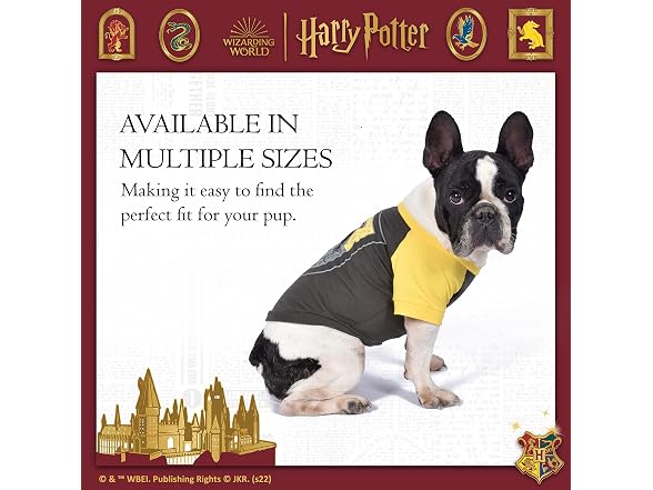 Harry Potter Hufflepuff Pet T-Shirt in Size Large