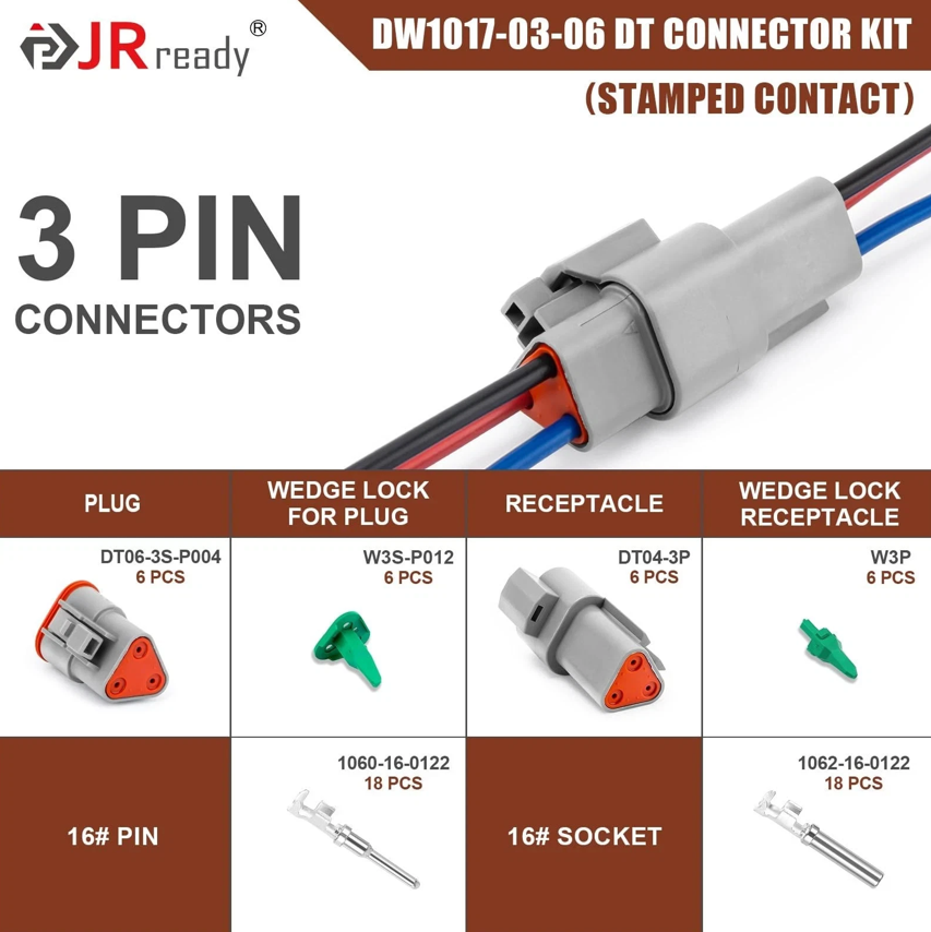 3 Pin Deutsch DT Connector Kit - Gallery 7