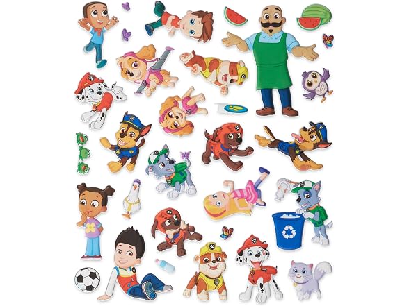 Melissa & Doug PAW Patrol Restickable Puffy Stickers 3-Pack